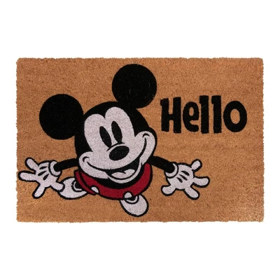 Mickey Mouse 2pk Home Hello Coir Door Mats 3 Mickey Mouse 2pk Home Hello Coir Door Mats - Image 3