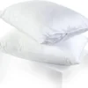 Linen Classique 320TC - Zippered Pillow Protector - White
