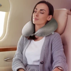 Bucky Memory Foam Neck Pillow - Taupe Stripe -Bedding Discounts GUEST d3c5df61 ea8e 429b 9dc7 1b691acfbb70