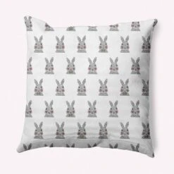 16"x16" Bunny Fluffle Easter Square Throw Pillow - E By Design -Bedding Discounts GUEST d3d0a7a6 e53c 4c0e 813e ef3ae43c5976