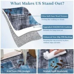 TackView Kitchen Runner Rug, Modern Floral Runners Non-Slip Soft Foldable Carpet For Hallway Laundry Room 10 TackView Kitchen Runner Rug, Modern Floral Runners Non-Slip Soft Foldable Carpet For Hallway Laundry Room -Bedding Discounts GUEST d47d2560 19db 4866 a4d8 ac9c8034d520