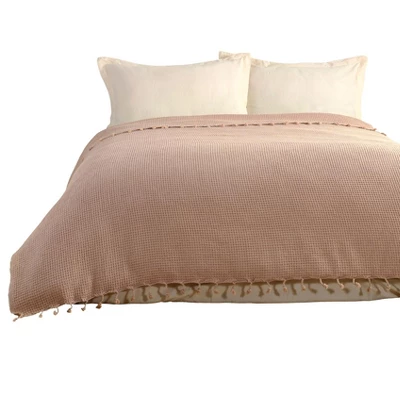 Kafthan Textile Waffle Plain Cotton King Coverlet 7 Kafthan Textile Waffle Plain Cotton King Coverlet - Image 7