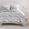Greenland Home Fashions Dover Harbor Gray 2-Piece Twin/XL Coverlet Set, 68X88 Inches