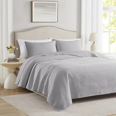 RT Designers Collection Caitlyn 3 Pieces Washed Pinsonic Lightweight Quilts Set For Bedding Grey 1 RT Designers Collection Caitlyn 3 Pieces Washed Pinsonic Lightweight Quilts Set For Bedding Grey