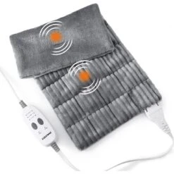 Weighted Heating Pad, Electric Massaging Heating Pad For Back Neck Shoulder With Massaging Vibration -Bedding Discounts GUEST d7930788 afd6 4a96 9de2 20f318be9a14