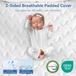 Dyonery Firm & Extra Firm Mattress Topper With Washable Cover, 2-Sides Flippable High-Density Foam Mattress Pad For Back Pain Relief -Bedding Discounts GUEST d8d4f188 72f3 4e05 9c4b 7ead5c54db5d