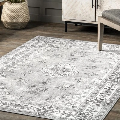 NuLOOM Ren Vintage Floral Machine Washable Area Rug 8 NuLOOM Ren Vintage Floral Machine Washable Area Rug - Image 8