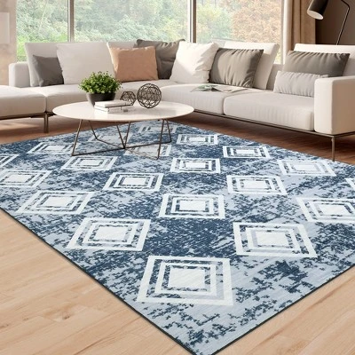 Area Rug Moroccan Soft Rug Modern Geometric Rug For Bedroom Living Room Kitchen Dining Room Rugs 8 Area Rug Moroccan Soft Rug Modern Geometric Rug For Bedroom Living Room Kitchen Dining Room Rugs - Image 8