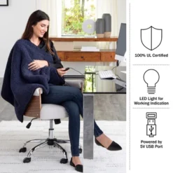 Heated Blanket 2-Pack - USB-Powered Fleece Throw Blankets For Travel, Home, Office, Or Camping - Winter Car Accessories By Stalwart (Navy Blue) 16 Heated Blanket 2-Pack - USB-Powered Fleece Throw Blankets For Travel, Home, Office, Or Camping - Winter Car Accessories By Stalwart (Navy Blue) -Bedding Discounts GUEST db1c9304 3887 44cf 8d3a c0b78052c08a