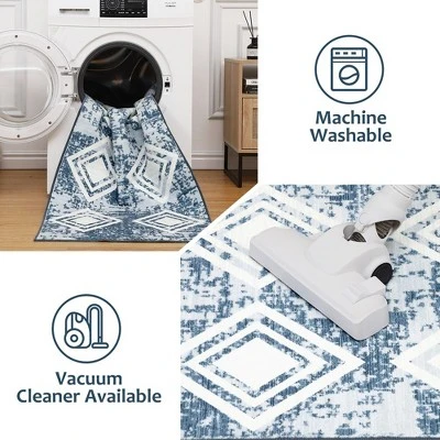 Area Rug Moroccan Soft Rug Modern Geometric Rug For Bedroom Living Room Kitchen Dining Room Rugs 5 Area Rug Moroccan Soft Rug Modern Geometric Rug For Bedroom Living Room Kitchen Dining Room Rugs - Image 5