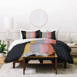 Deny Designs Emanuela Carratoni Retro Rainbow Comforter Bedding Set Black -Bedding Discounts GUEST dba233cc 546f 440b a3b4 8d9f04bff67f