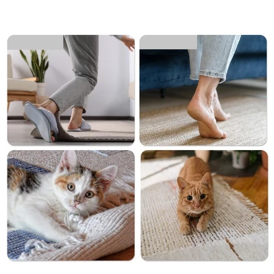 Unique Bargains Carpet Anti-Slip Stickers Non Slip Rug Pads Black 4 Pcs 2 Unique Bargains Carpet Anti-Slip Stickers Non Slip Rug Pads Black 4 Pcs - Image 2