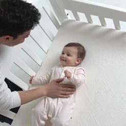 Bundle Of Dreams White Organic Zipper Mini 5" Crib Mattress Cover -Bedding Discounts GUEST dc2c6c14 84e4 4c73 a039 4914d498145d