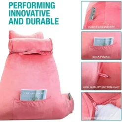 Vekkia Extra Large Velvety Reading And Bed Rest Pillow With Ultimate Back And Arm Support For Reading And Watching Television, Pink 6 Vekkia Extra Large Velvety Reading And Bed Rest Pillow With Ultimate Back And Arm Support For Reading And Watching Television, Pink -Bedding Discounts GUEST dc9d5bb7 9e3e 454e a85e 33e2a3c882ad