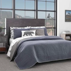 Hidden Lake Reversible Quilt Set Blue - Eddie Bauer -Bedding Discounts GUEST dcd29cad 8ac6 44c7 b323 a29af8b0b367