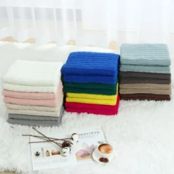 PiccoCasa Cotton Cable Soft Couch Decorative Knitted Throw Blanket 1 Pc 13 PiccoCasa Cotton Cable Soft Couch Decorative Knitted Throw Blanket 1 Pc -Bedding Discounts GUEST dcdd8138 0453 4acd a6a0 830cde5d4ca9