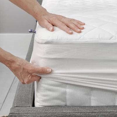 Sealy Twin Clean Comfort Mattress Pad: Hypoallergenic Microfiber Topper, Waterproof Protector, 200 Thread Count 2 Sealy Twin Clean Comfort Mattress Pad: Hypoallergenic Microfiber Topper, Waterproof Protector, 200 Thread Count - Image 2