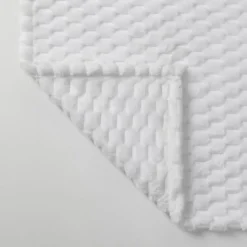 Kate Aurora Leylani Ultra Soft & Plush Luxurious Accent Throw Blanket - 50 In. W X 60 In. L - White -Bedding Discounts GUEST de263259 afe9 4004 af8d 255db8c4f920