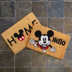 Mickey Mouse 2pk Home Hello Coir Door Mats 15 Mickey Mouse 2pk Home Hello Coir Door Mats -Bedding Discounts GUEST dee7d336 80f7 4966 8a95 49845c87d987