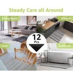 12 Pcs Non Slip Rug Grippers, Reusable Carpet Tape For Area Rugs, Rug Pads Stickers For Hardwood Floors, Anti Curling Mat Holders 7 12 Pcs Non Slip Rug Grippers, Reusable Carpet Tape For Area Rugs, Rug Pads Stickers For Hardwood Floors, Anti Curling Mat Holders -Bedding Discounts GUEST df3c0ebe 040a 42a3 8747 117a80b51221