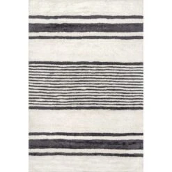 Lauren Liess X RugsUSA - Striped Wool Machine Washable Area Rug -Bedding Discounts GUEST df5edb08 b1d0 46f7 975a 6d8498c1b98b