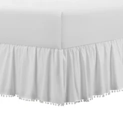 Belles & Whistles Pom Pom Trim 15" Drop Bed Skirt 6 Belles & Whistles Pom Pom Trim 15" Drop Bed Skirt -Bedding Discounts GUEST dfedce1a 9286 405a 8ec2 22ed344c4061