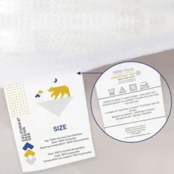 Waterproof Mattress Protector - Noiseless, Machine Washable, Easy-on Fitted Style By California Design Den 14 Waterproof Mattress Protector - Noiseless, Machine Washable, Easy-on Fitted Style By California Design Den -Bedding Discounts GUEST e01d0ead 6634 49aa bf19 e2d4d32332ed