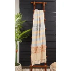 Saro Lifestyle Striped Throw With Fringed Edges 5 Saro Lifestyle Striped Throw With Fringed Edges -Bedding Discounts GUEST e089d5da b856 41d2 9db4 6b3642838b7e