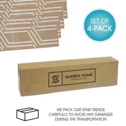 Sussexhome Modern Collection Non-Slip Carpet Stair Treads For Wooden Steps, 9" X 28" 11 Sussexhome Modern Collection Non-Slip Carpet Stair Treads For Wooden Steps, 9" X 28" -Bedding Discounts GUEST e1e5ce67 8c11 41e1 bac1 5011240eb707