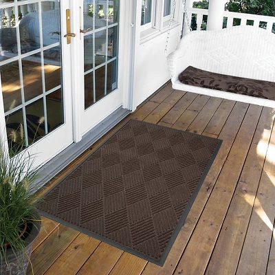 3'x4' Solid Diamond Doormat Brown - HomeTrax 1 3'x4' Solid Diamond Doormat Brown - HomeTrax