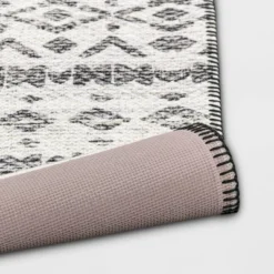 Diamond Printed Accent Aztec Rug Black - Opalhouse™ -Bedding Discounts GUEST e3046680 f1c2 4786 85e6 13127e4d5137