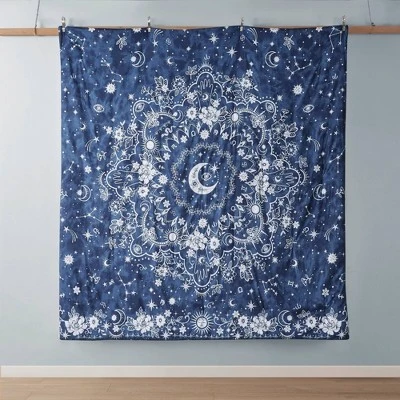Zuri Celestial Duvet Cover Set Navy - Intelligent Design 10 Zuri Celestial Duvet Cover Set Navy - Intelligent Design - Image 10