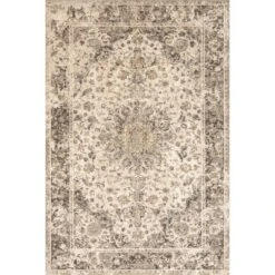 Vintage Verdell Medallion Area Rug Beige - NuLOOM -Bedding Discounts GUEST e541e647 03e0 46ca 9481 8f208e08a00c