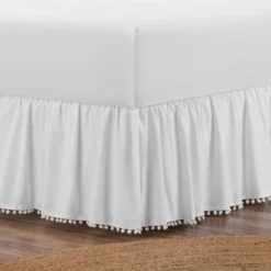 Belles & Whistles Pom Pom Trim 15" Drop Bed Skirt 7 Belles & Whistles Pom Pom Trim 15" Drop Bed Skirt -Bedding Discounts GUEST e5caa264 548c 4815 9a27 3be1d20125bf