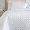 Riverbrook Home 3pc Queen Noble Tencel Coverlet Set White: Luxurious Year Round Comfort, Woven Texture