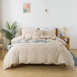 BAGOKIE Modern Textured Duvet Cover King Size - Pleated King Duvet Cover -Bedding Discounts GUEST e75b102b 5b0a 4519 a4c8 97ec5d98373c