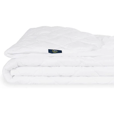 Serta Twin Power Clean Triple Action Waterproof Mattress Pad Moisture Wicking Protection: Hypoallergenic, Fits 18" Depth 3 Serta Twin Power Clean Triple Action Waterproof Mattress Pad Moisture Wicking Protection: Hypoallergenic, Fits 18" Depth - Image 3