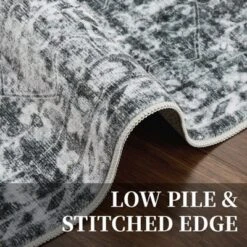 Traditional Distressed Area Rugs For Living Room Bedroom Non Slip Washable Medallion Pattern Printed Thin Carpet Rugs -Bedding Discounts GUEST e8184a68 a5ea 4096 a55e 933b5c91ed21