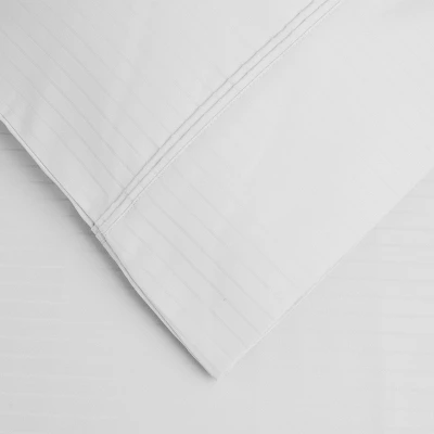 Premium 1000-Thread Count Cotton Stripe Deep Pocket Sheet Set - Blue Nile Mills 1 Premium 1000-Thread Count Cotton Stripe Deep Pocket Sheet Set - Blue Nile Mills