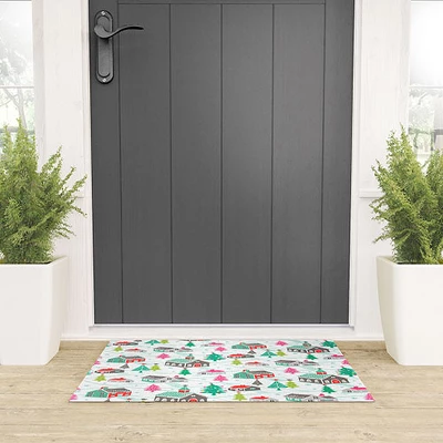 Wendy Kendall Christmas Town Looped Vinyl Welcome Mat - Society6 1 Wendy Kendall Christmas Town Looped Vinyl Welcome Mat - Society6