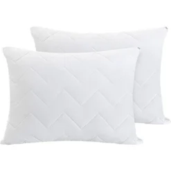 Waterguard Quilted Waterprof Cotton Top Pillow Protector Set Of 2 White -Bedding Discounts GUEST ea92d282 7219 4197 ad9e ad6ffc046f19