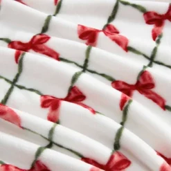 Martha Stewart 60"x70" Emmas Bow Throw Blanket White -Bedding Discounts GUEST ee3de762 b5b7 423f b72c f735591f3417