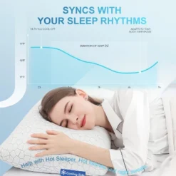 Itopfox Cooling Pillows For Sleeping 2 Pack, Shredded Memory Foam Bed Pillows, Cool Gel Pillow For Hot Sleepers Adjustable Firm Pillow For Side, Back -Bedding Discounts GUEST ef0c7257 cb0b 4acd 8fa9 32a90af96b4f