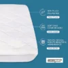 Micropuff Soft And Comfortable Mattress Pad - Durable Fabric - Odorless Filling - 100 GSM