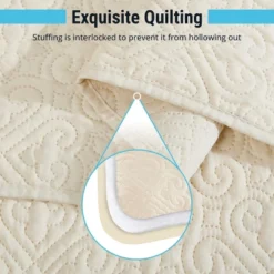 HLC.ME Lorenzo - 3 Piece Quilt Set, Lightweight Bedspread Coverlet Set -Bedding Discounts GUEST f26ec78c b0a3 4d87 a555 69c6a64ae3b5