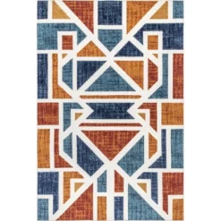 NuLOOM Alexia Contemporary Geometric Indoor/Outdoor Patio Area Rug -Bedding Discounts GUEST f2c57eee 1e00 4e83 8781 f1745e0e2304
