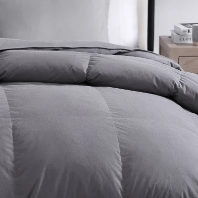 Hotel Laundry Twin Charcoal Feather And Down Comforter: 233 Thread Count, Hypoallergenic 1 Hotel Laundry Twin Charcoal Feather And Down Comforter: 233 Thread Count, Hypoallergenic
