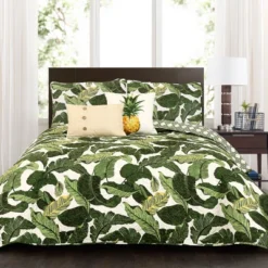 5pc Tropical Paradise Quilt Set Green - Lush Décor -Bedding Discounts GUEST f456c216 5135 4904 a2ca d92d0fbd4807