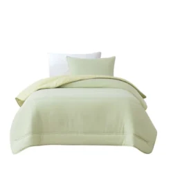 Lush Decor Twin/Twin XL Oslo Bed Blankets Green/Yellow 2pc Set -Bedding Discounts GUEST f4a8043f 772c 48bd af29 f69da50791ae