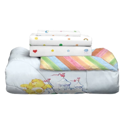 Care Bears Twin Bedding Bundle Falling Stars: Polyester Comforter Set With Sheets & Pillowcase, Multicolor, Kids/Teens 10 Care Bears Twin Bedding Bundle Falling Stars: Polyester Comforter Set With Sheets & Pillowcase, Multicolor, Kids/Teens - Image 10
